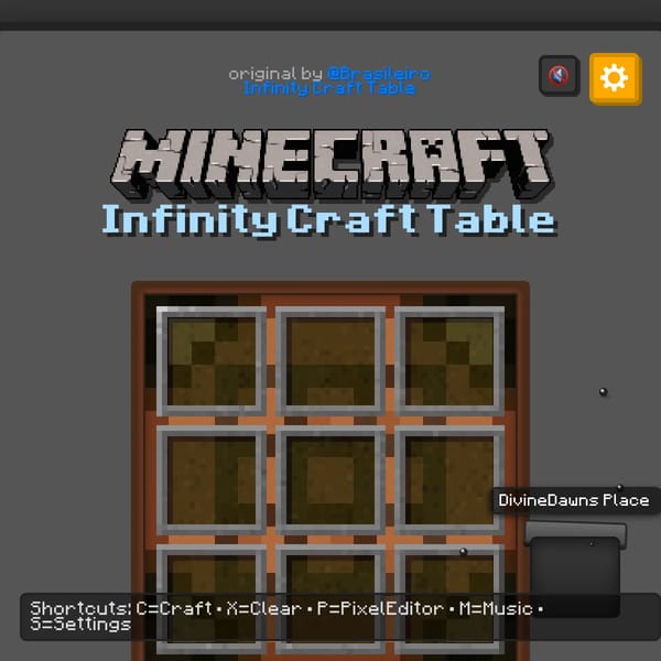 Infinity Craft Table+ but more