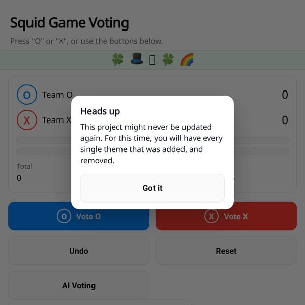 Squid Game Voting Maker