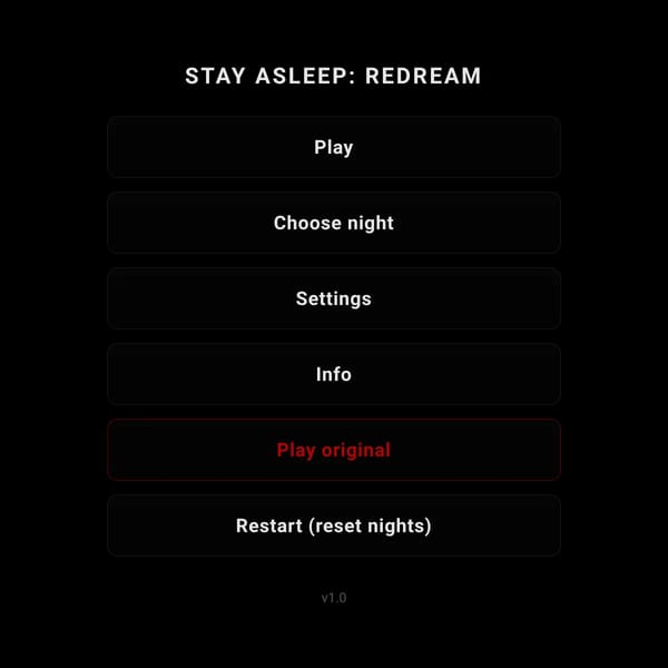 STAY ASLEEP: Redream