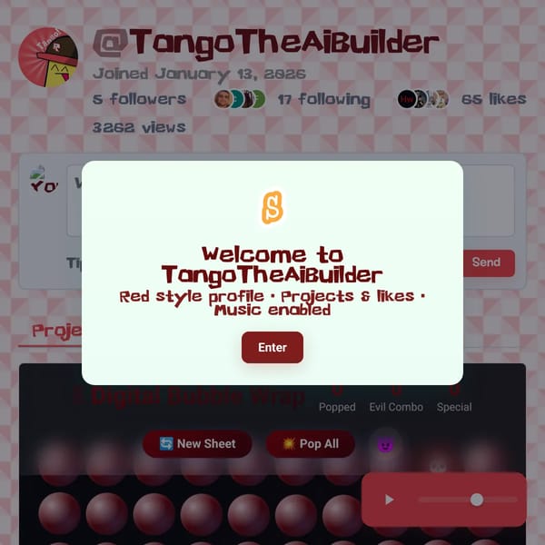 My Profile Page - Websim