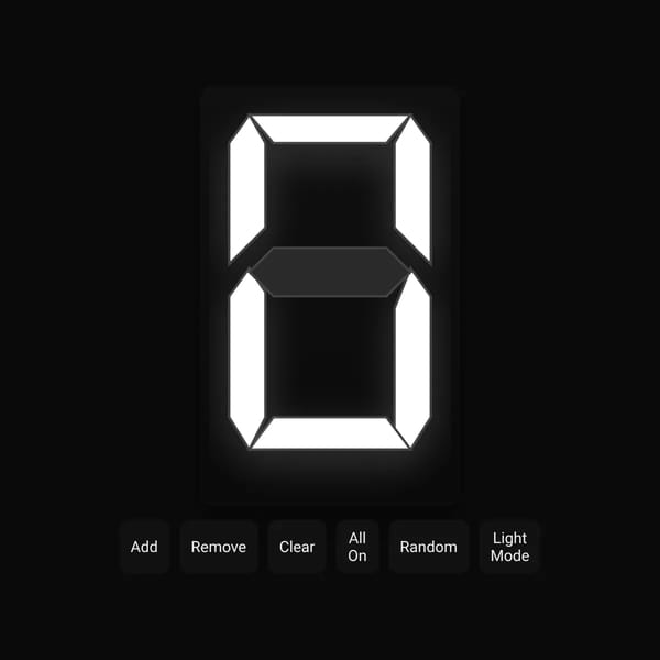 Seven Segment Display 1.0