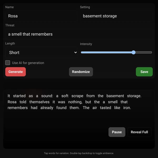 Scary Story Generator