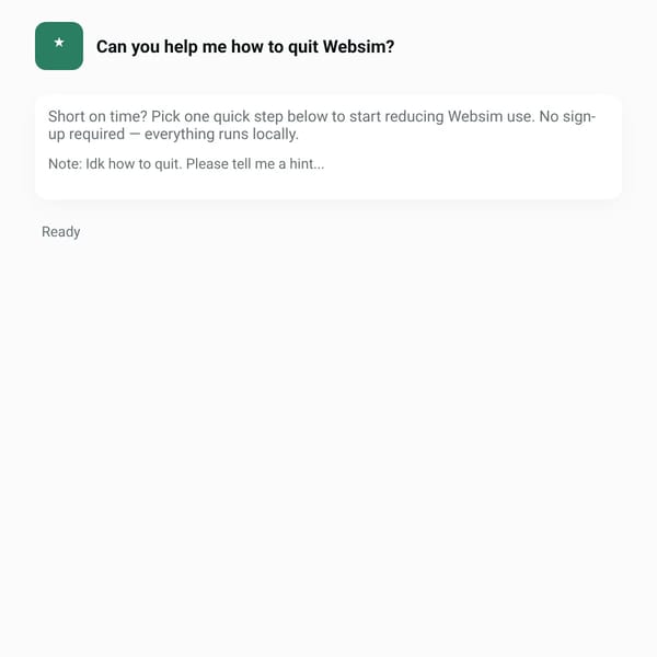 Can you help me how to quit Websim?