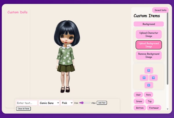 Custom Dolls:  Advanced Dress-Up Game