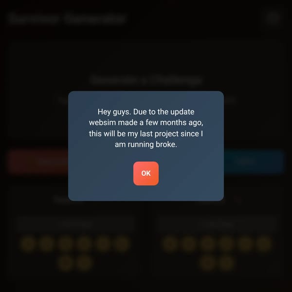 Reality Show Generator