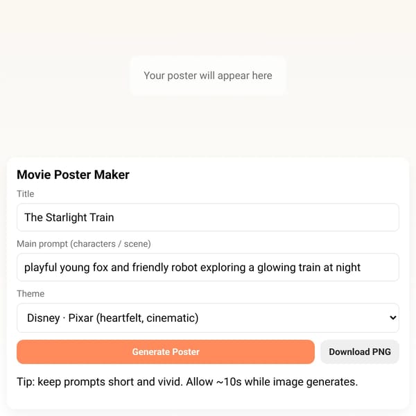 AI Movie Poster Maker