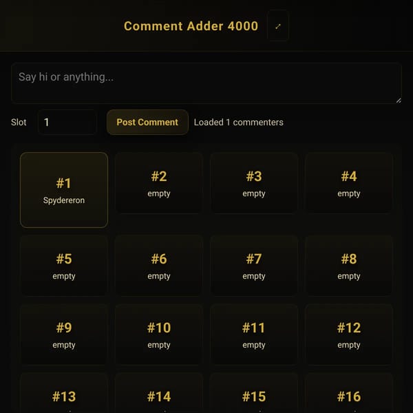 Comment Adder 4000
