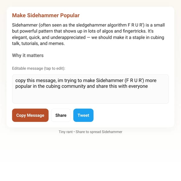 Make Sidehammer Popular