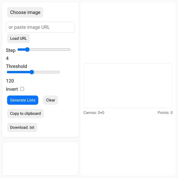 Image → Desmos LIST Generator
