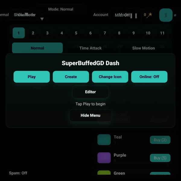 SuperBuffedGD Dash
