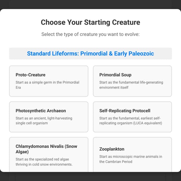 AI Creature Evolution