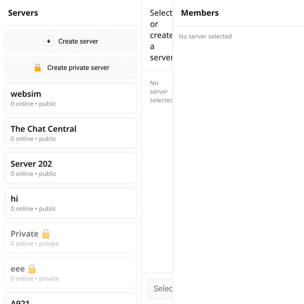 Servers Chat