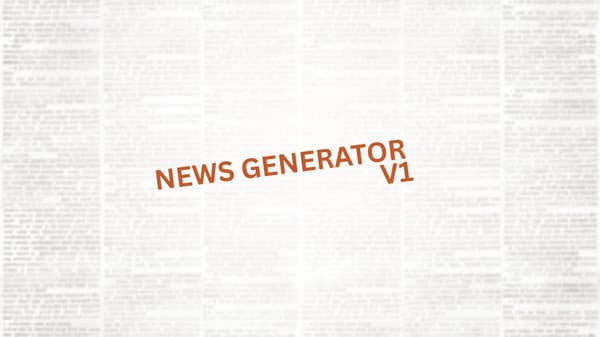 News Generator V1
