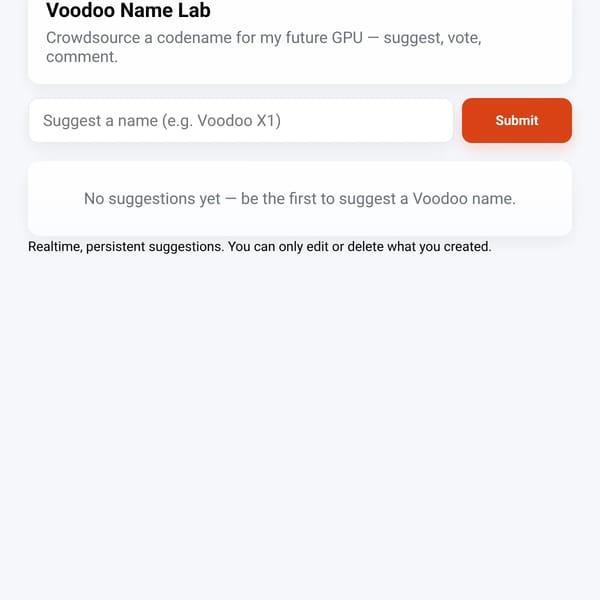 Voodoo Name Lab