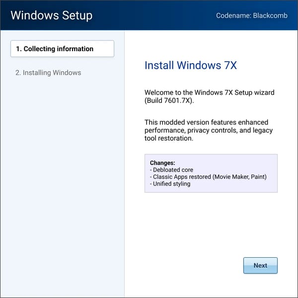 Windows 7X