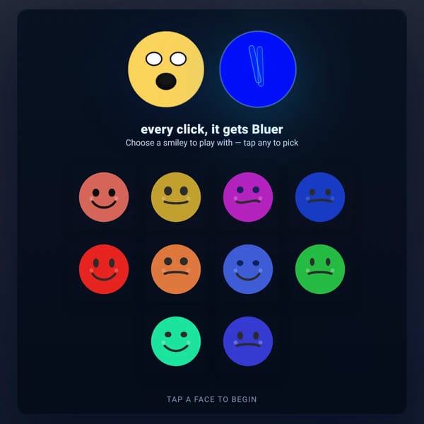 every click, it gets Bluer