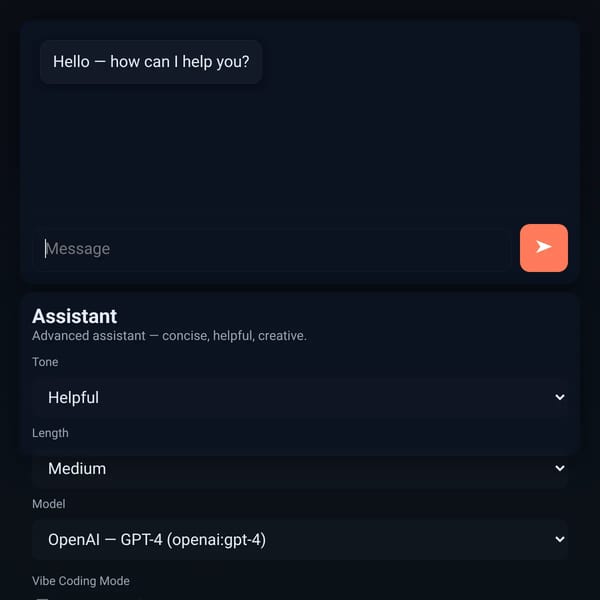 Spark— chatbot sandbox