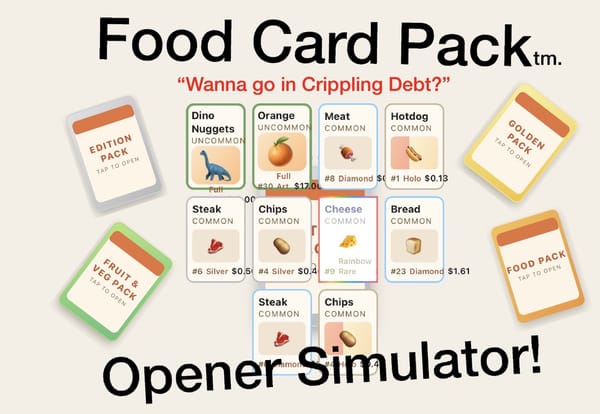 Food Card Pack Opener [BUG FIXES! V1.2.6]