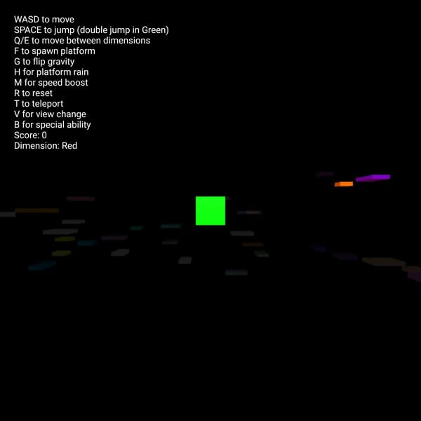 Random Dimension Platformer