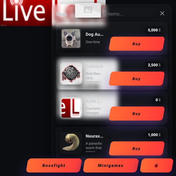 Clicker but i add whatever comments say