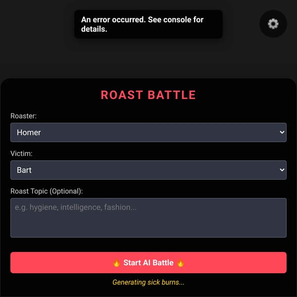 3D Roast Battle Creator