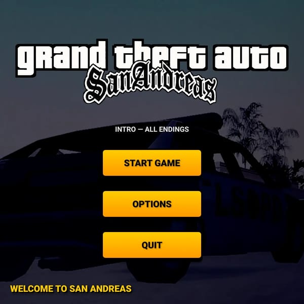 GTA San Andreas - Intro All Endings (Interactive)