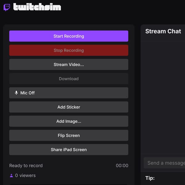 TwitchSim (with some things you might have never asked for)