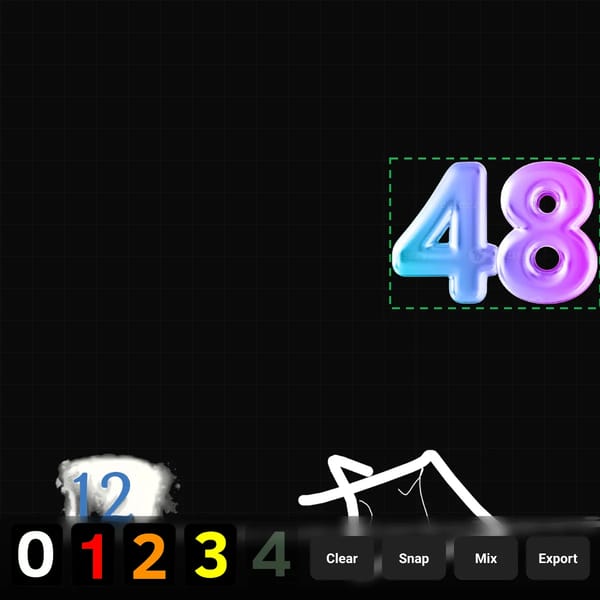 Interactive Number Mixing Tool
