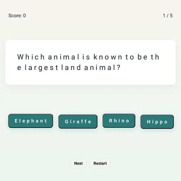 Runaway Quiz