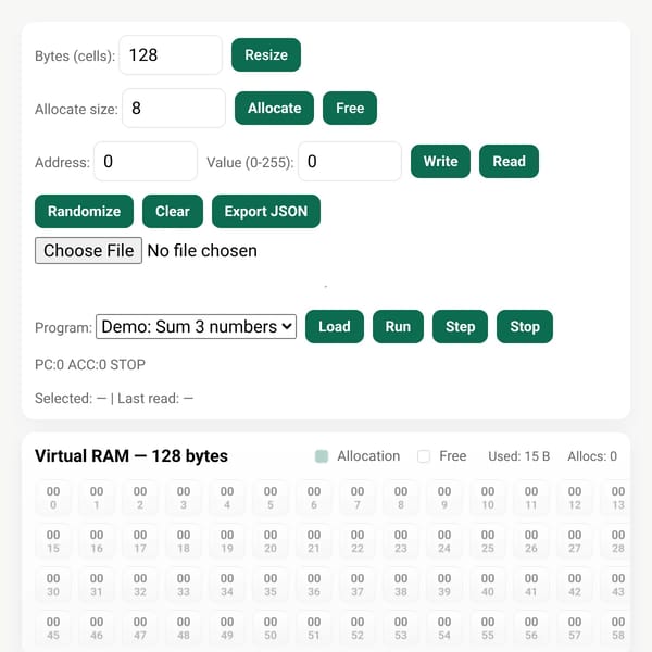 Virtual RAM Online