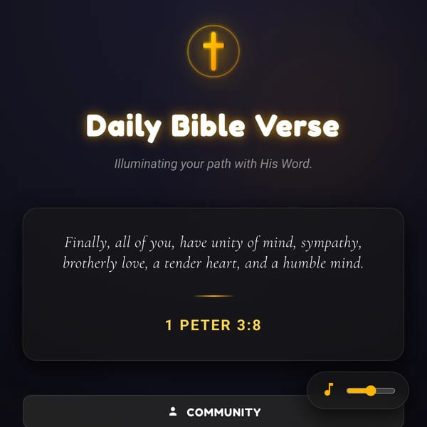 Daily Bible Verse Generator