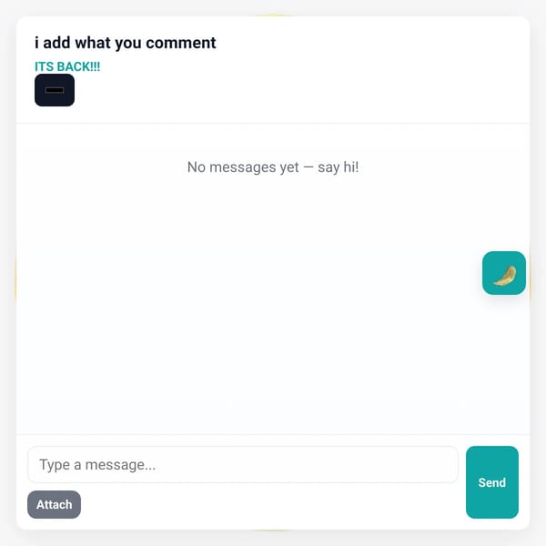 I add what you comment but with chat (BACK!!!!!!!!)