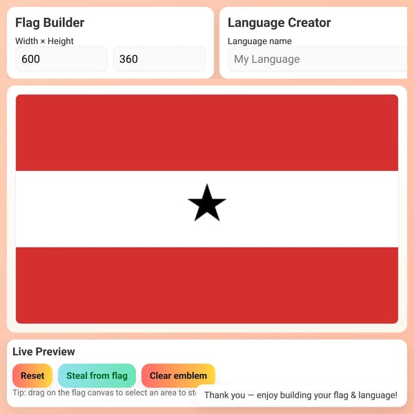 Flag & Language Maker