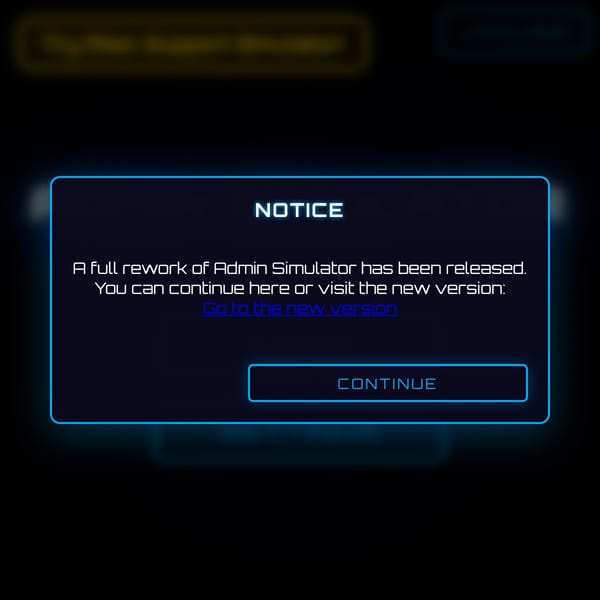 Admin Simulator