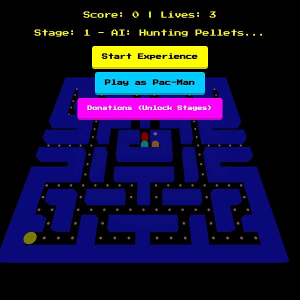 3D Pac-Man AI