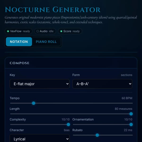 Modernist Nocturne Generator [FORK]