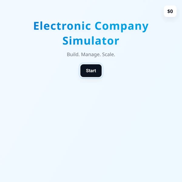 Electronic Company Simulator