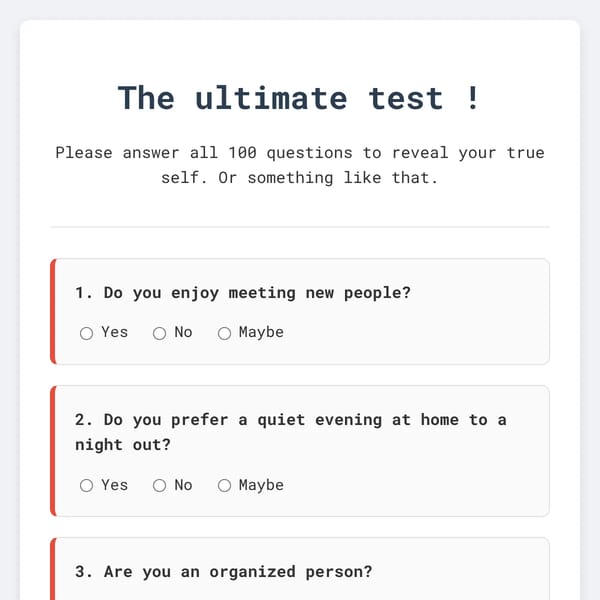 The Ultimate Honesty Test