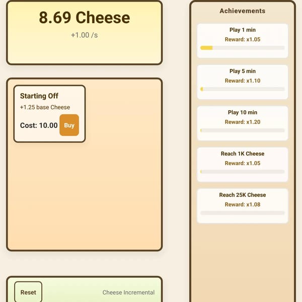 Cheese Incremental