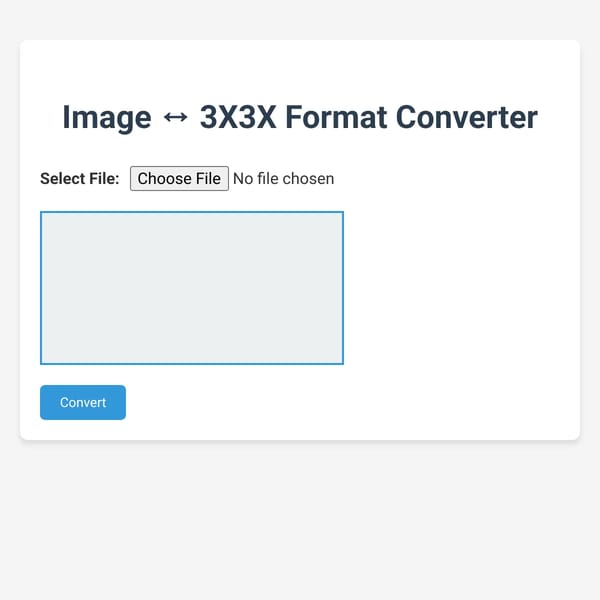 Image ↔ 3x3x Converter