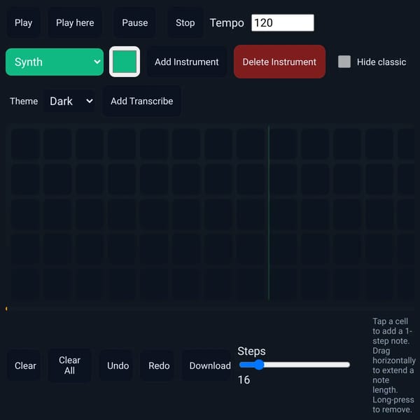 Mobile Step Sequencer