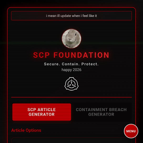 SCP Article Generator: REMIX