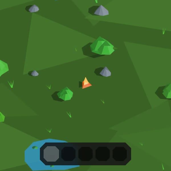 Infinite Low Poly 2D Forest