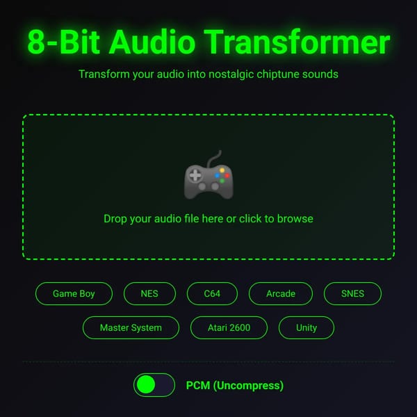 8-Bit Audio Transformer