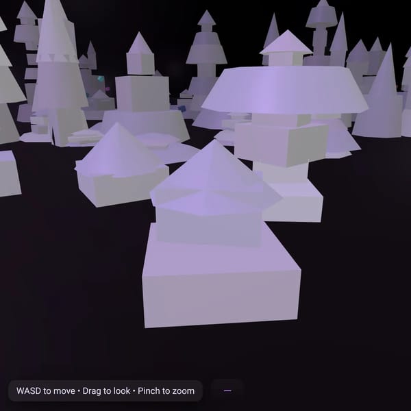 Purple Structure Forest
