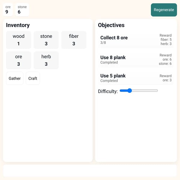 Procedural Objective Generator