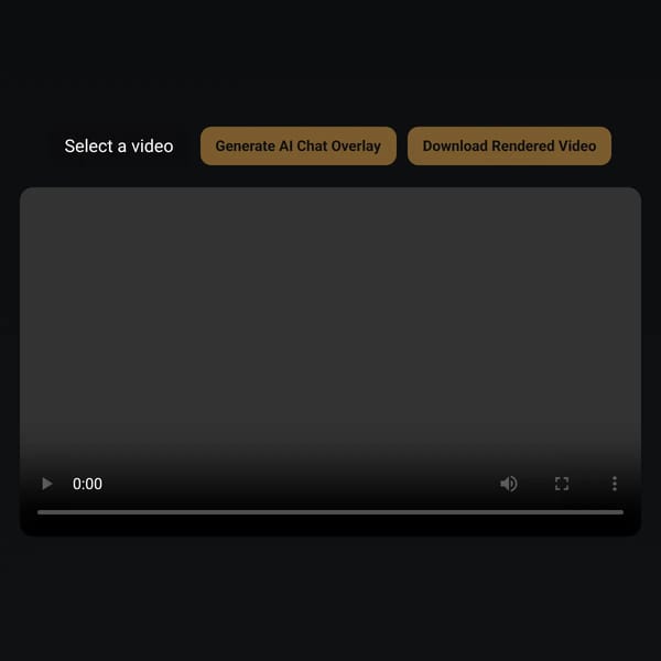 Video → Twitch-like AI Chat Overlay