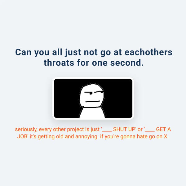 It's getting annoying.