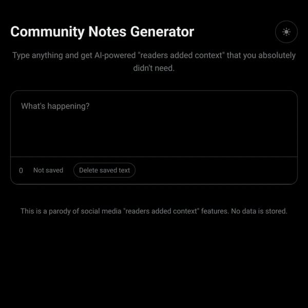 Community Notes Generator