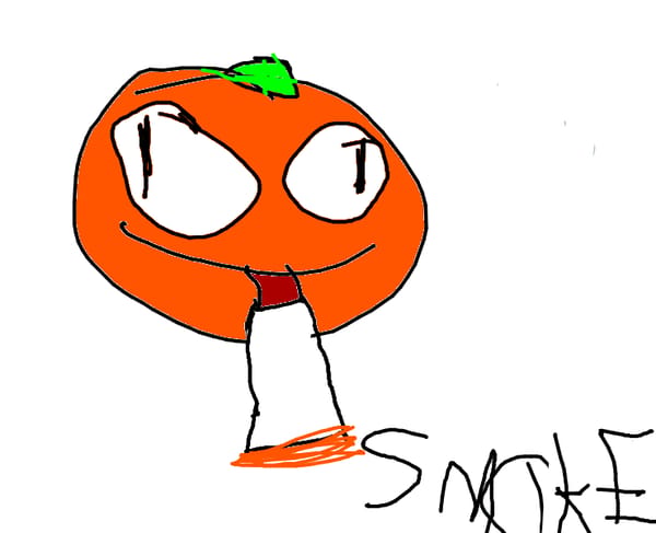 A stupid smoking orange game